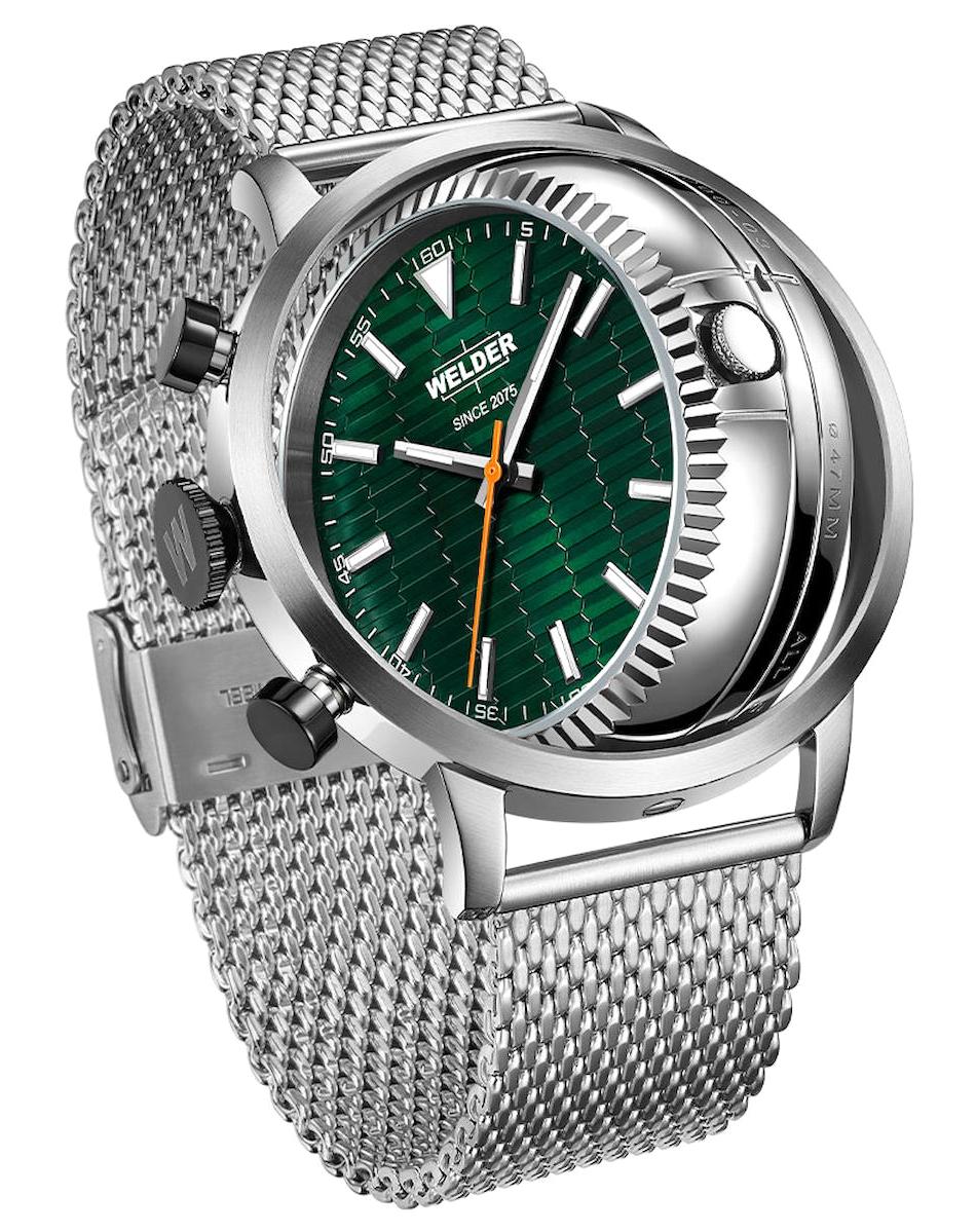 Welder Watch WRD1000-03 Pusulalı 47 mm Çelik Kordon Analog Erkek Kol Saati