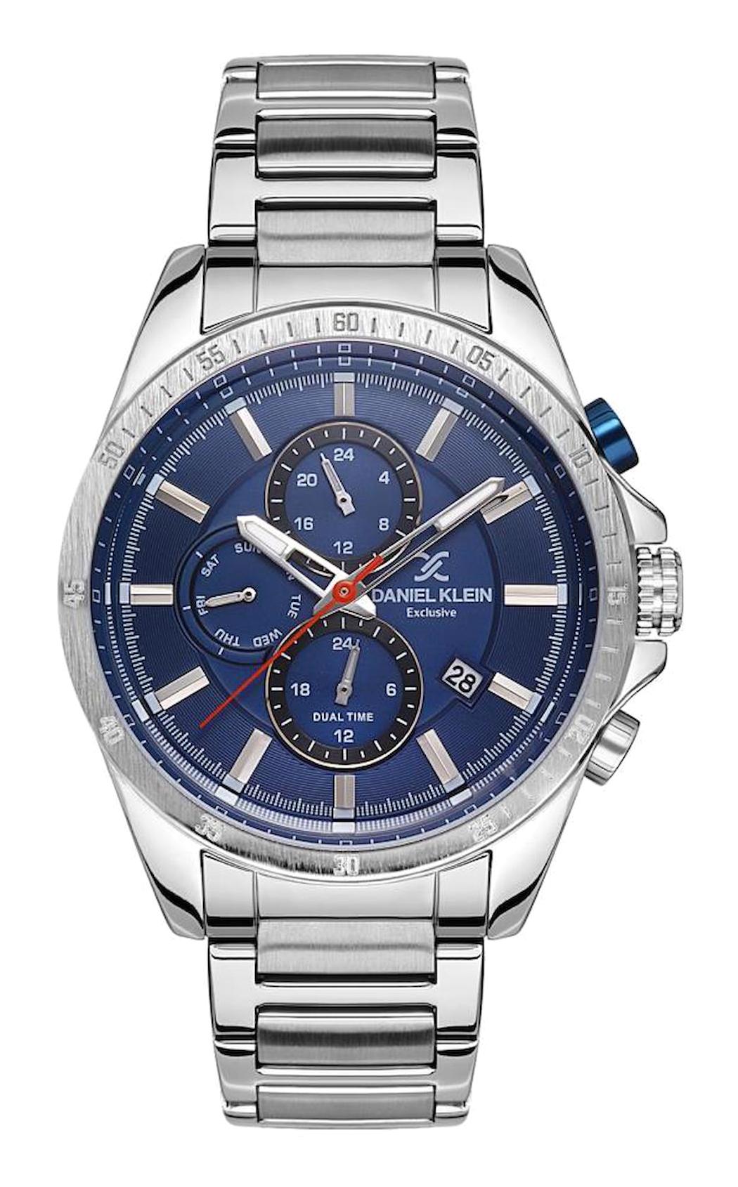 Daniel Klein DK102-DK.1.13532-3 Takvimli 44 mm Metal Kordon Analog Erkek Kol Saati