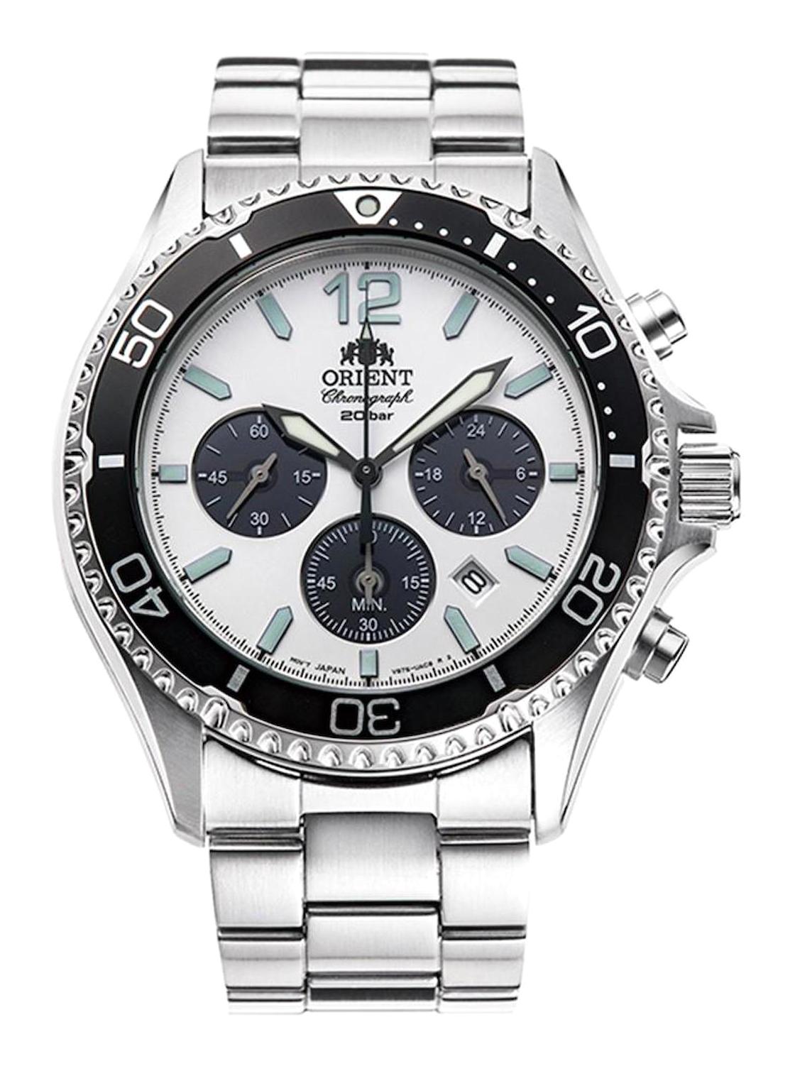 Orient RA-TX0201L10B Takvimli 43 mm Çelik Kordon Analog Kol Saati