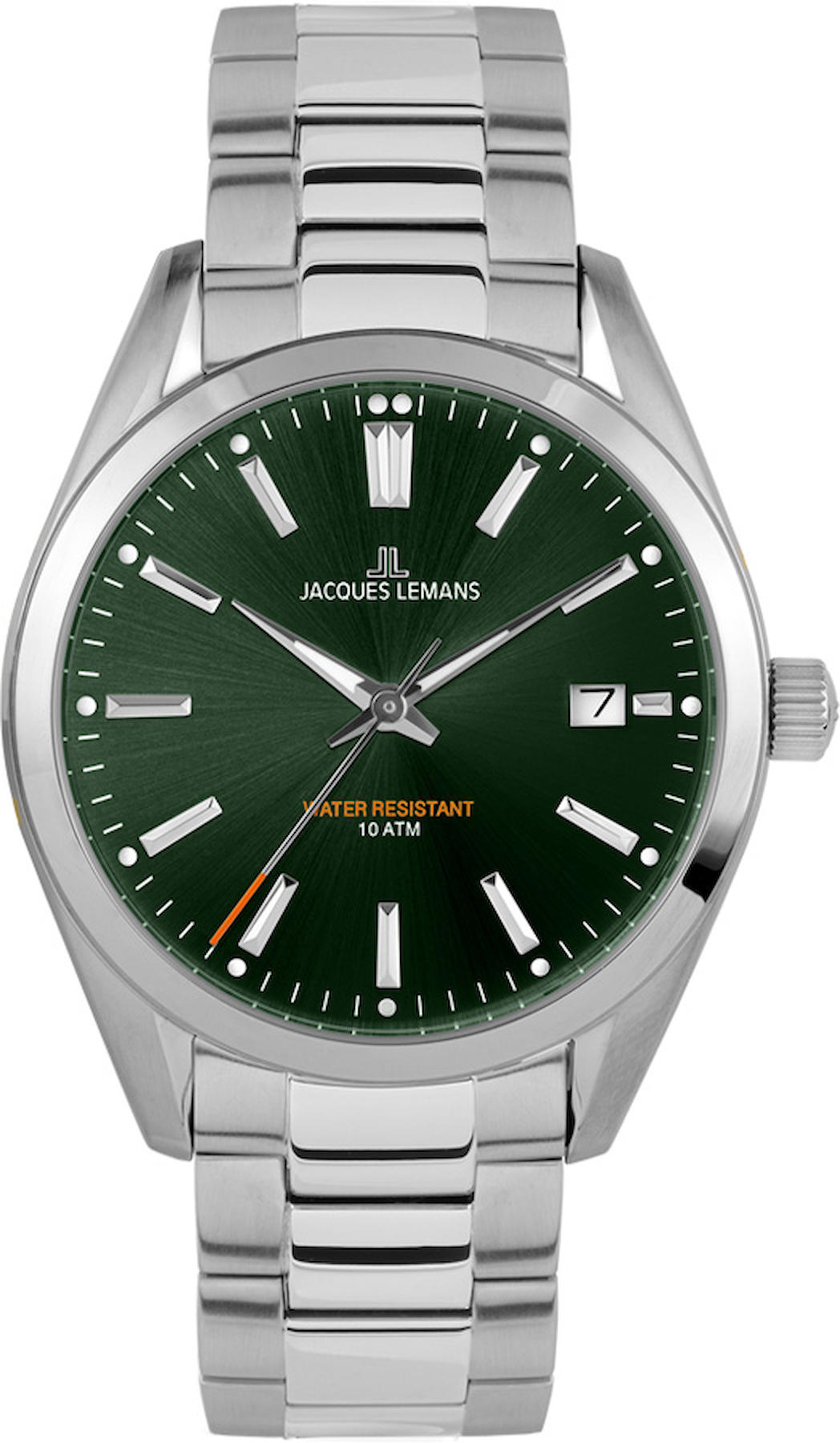 Jacques Lemans 1-1859H Takvimli 40 mm Çelik Kordon Analog Kol Saati
