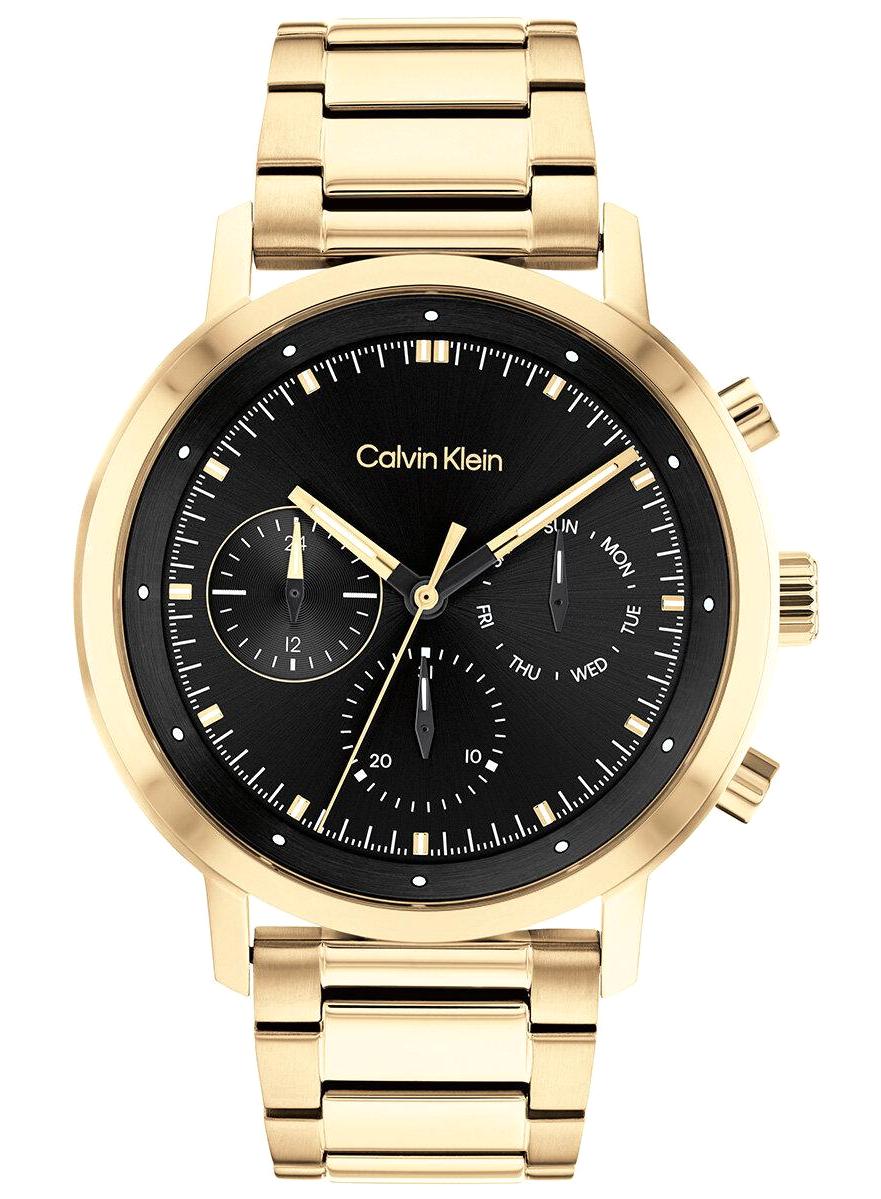 Calvin Klein CK25200065 Takvimli 44 mm Altın Çelik Kordon Analog Erkek Kol Saati