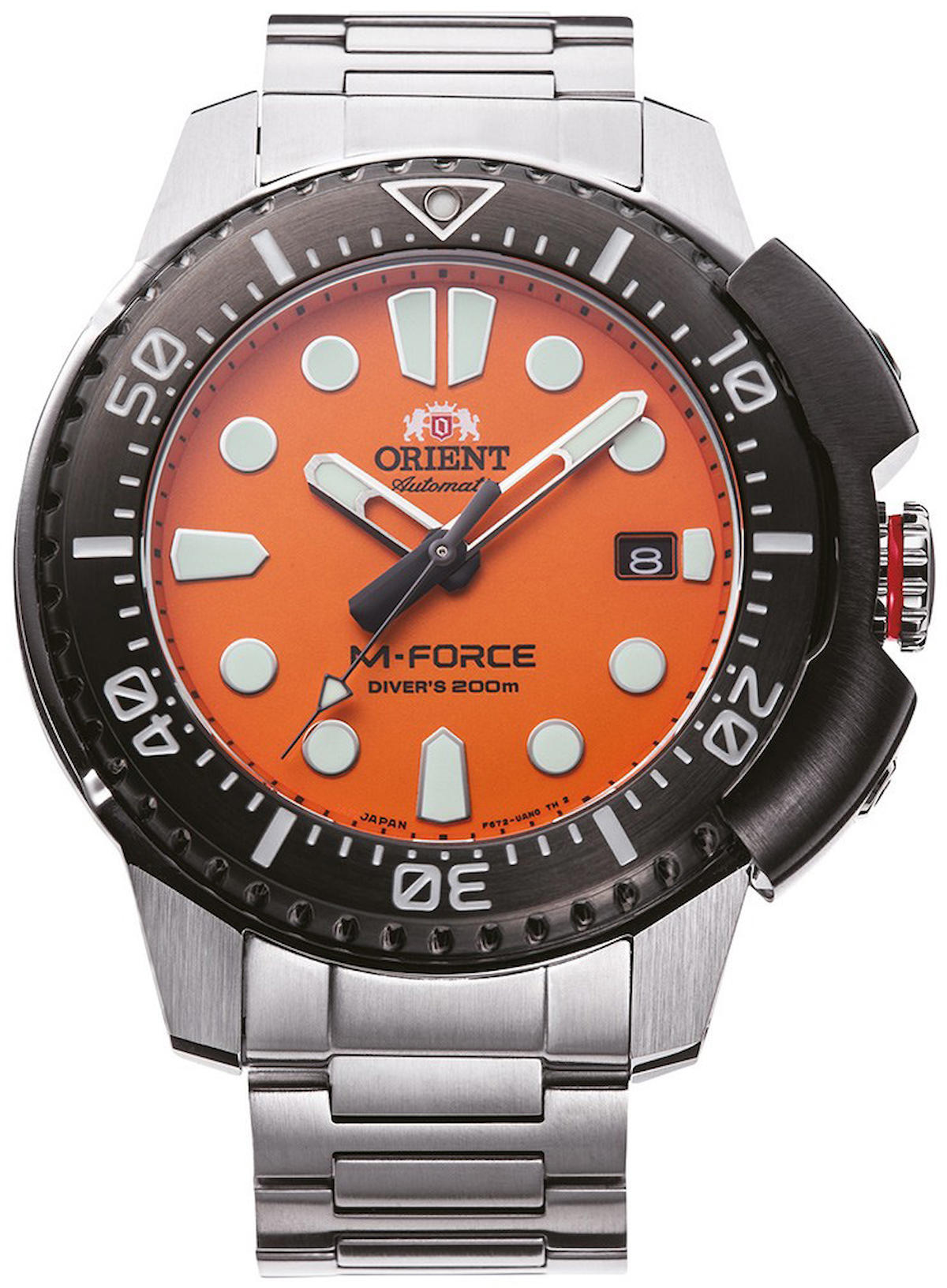 Orient RA-AC0L08Y00B Takvimli 45 mm Çelik Kordon Analog Kol Saati