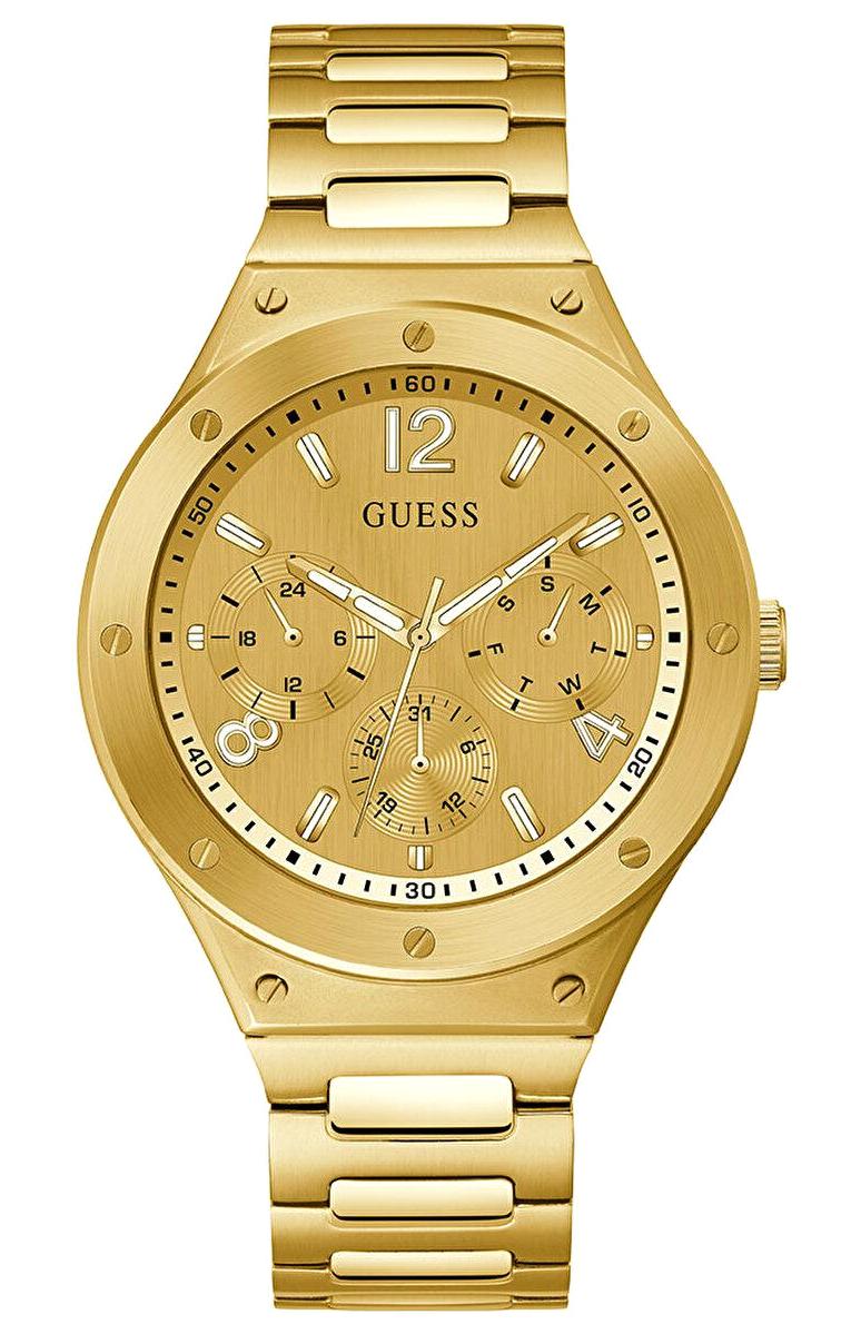 Guess GUGW0454G2 Pusulalı Takvimli Altın Çelik Kordon Analog Erkek Kol Saati