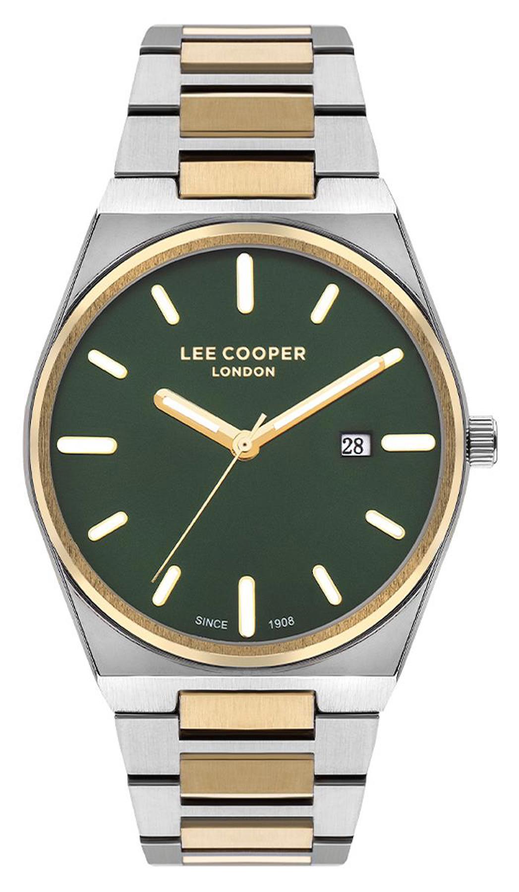 Lee Cooper LC07608.270 Takvimli 44 mm Çelik Kordon Analog Erkek Kol Saati