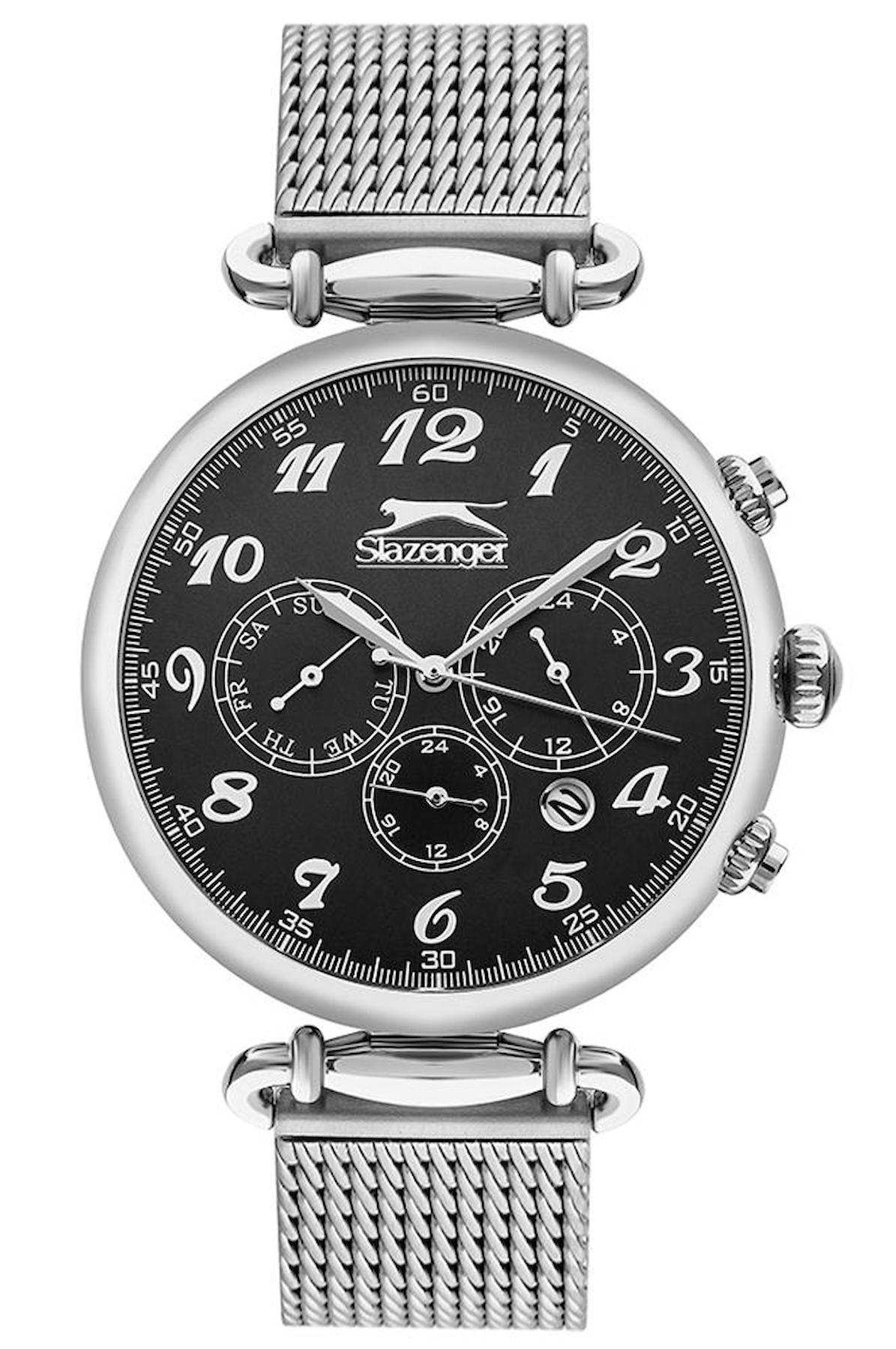 Slazenger SL.09.2200.2.04 Takvimli 43 mm Çelik Kordon Analog Erkek Kol Saati