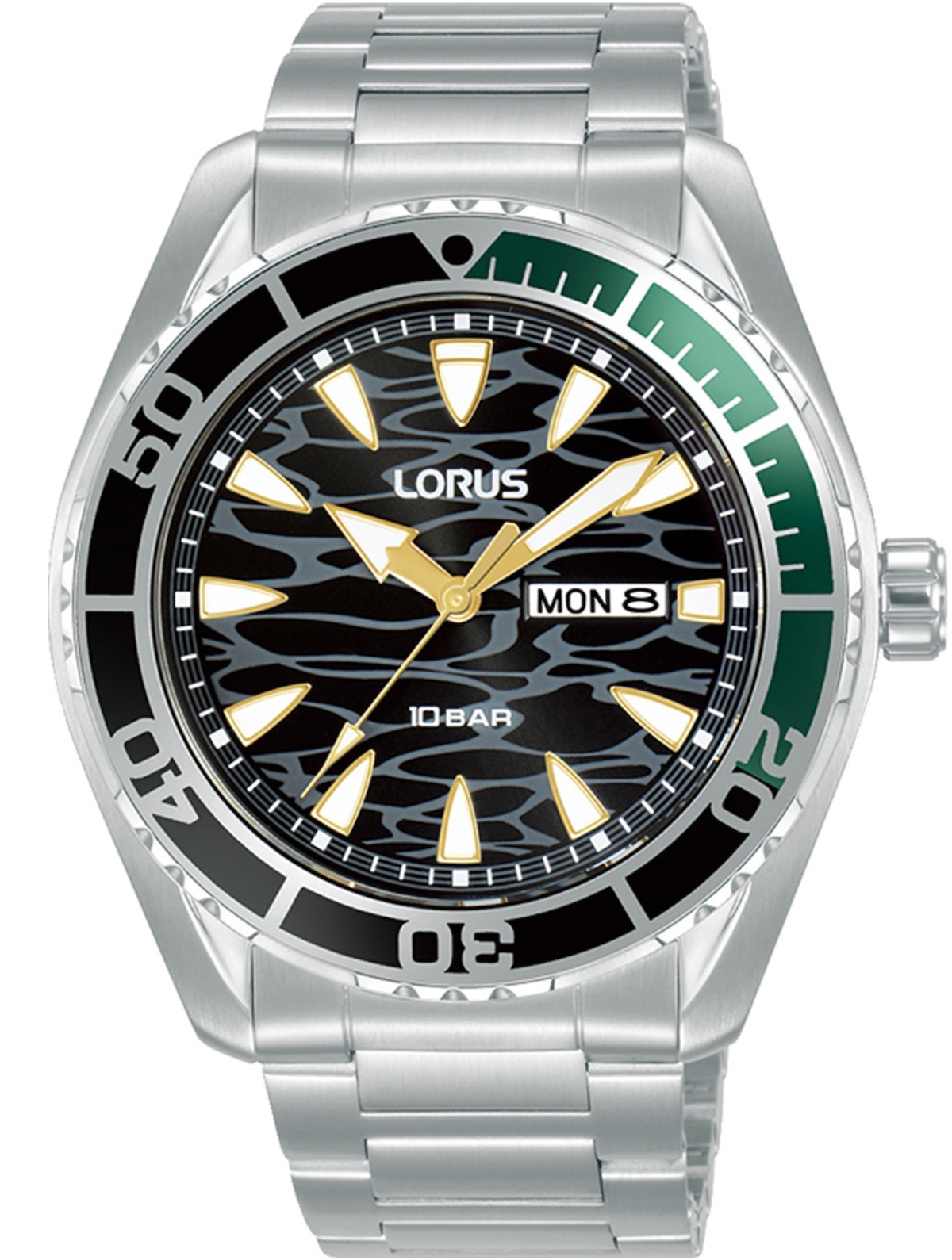 Lorus RH385AX9 Takvimli 43 mm Çelik Kordon Analog Erkek Kol Saati