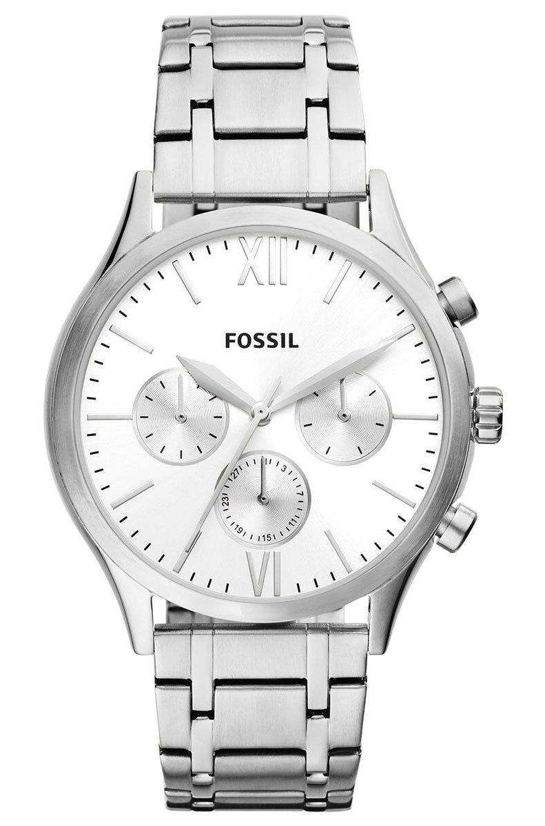Fossil FBQ2810 Takvimli 44 mm Çelik Kordon Analog Erkek Kol Saati
