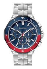 Quantum PWG1047.390 Takvimli 46-50 mm Çelik Kordon Analog Erkek Kol Saati
