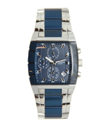 Lee Cooper LC07422.390 Takvimli 38 mm Gri-Lacivert Çelik Kordon Analog Erkek Kol Saati