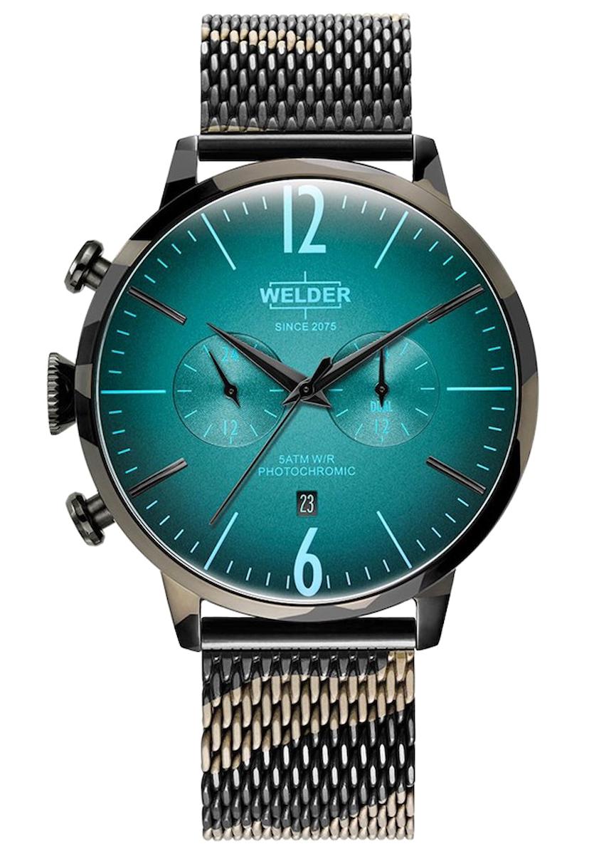 Welder Watch WWRC1014 Pusulalı Takvimli 47 mm Antrasit Çelik Kordon Analog Erkek Kol Saati