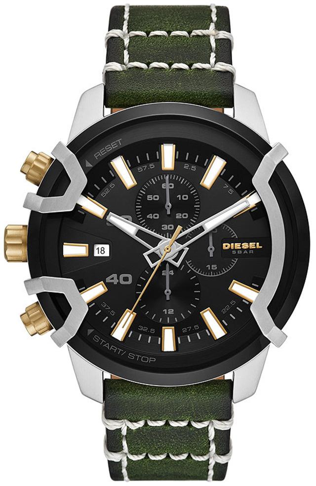 Diesel DZ4585 Takvimli 42 mm Yeşil Deri Kordon Analog Erkek Kol Saati