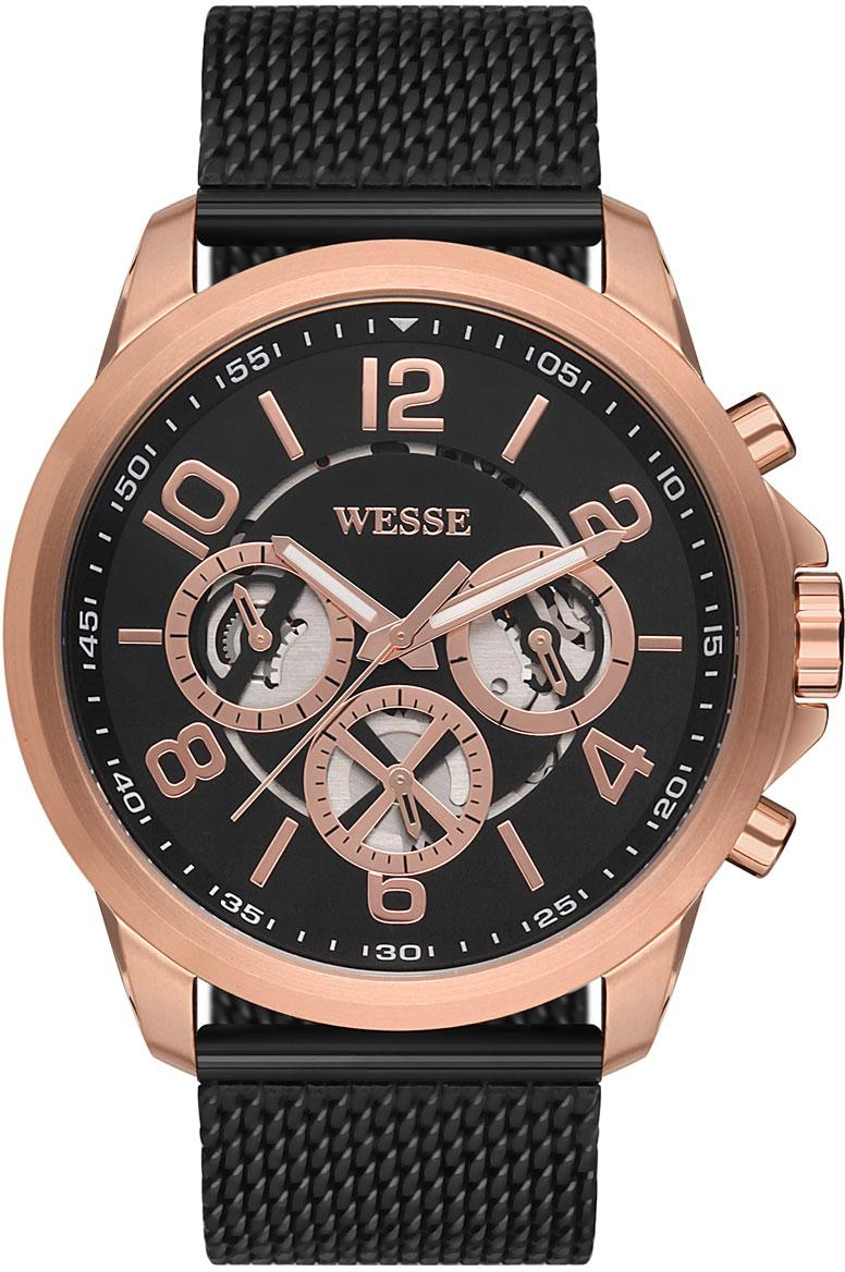 Wesse WWG401204M Siyah Çelik Kordon Analog Kol Saati