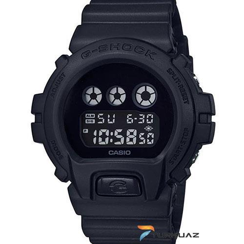 Casio DW-6900BBA-1DR Takvimli 50 mm Siyah Silikon Kordon Dijital Erkek Kol Saati