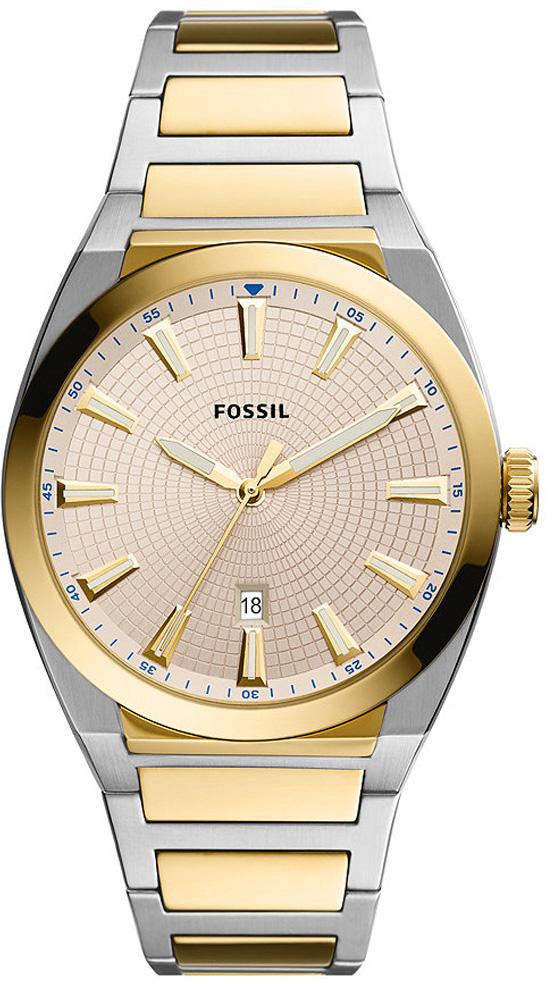Fossil FFS5823 Takvimli 42 mm Altın-Çelik Kordon Analog Erkek Kol Saati