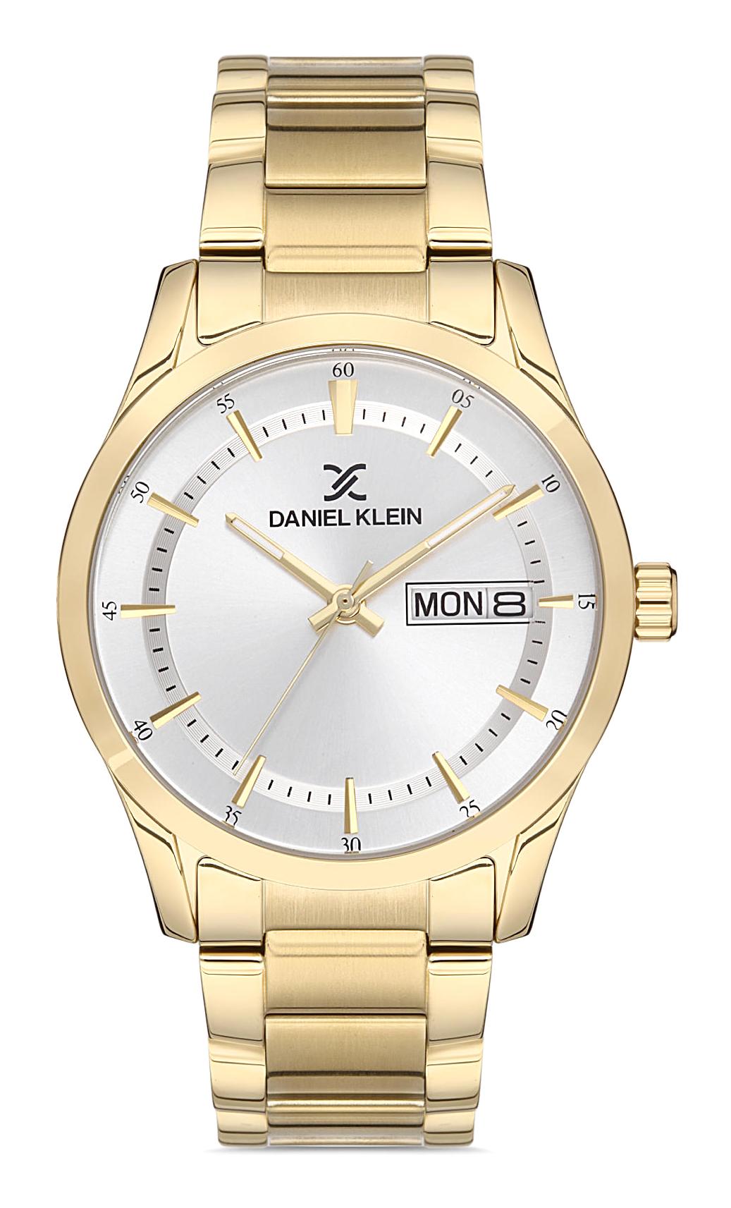 Daniel Klein DK.1.12950.6 Takvimli Altın Metal Kordon Analog Erkek Kol Saati