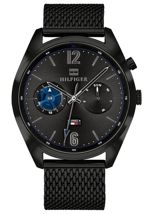 Tommy Hilfiger TH1791547 Pusulalı Takvimli 44 mm Siyah Metal Kordon Analog Erkek Kol Saati