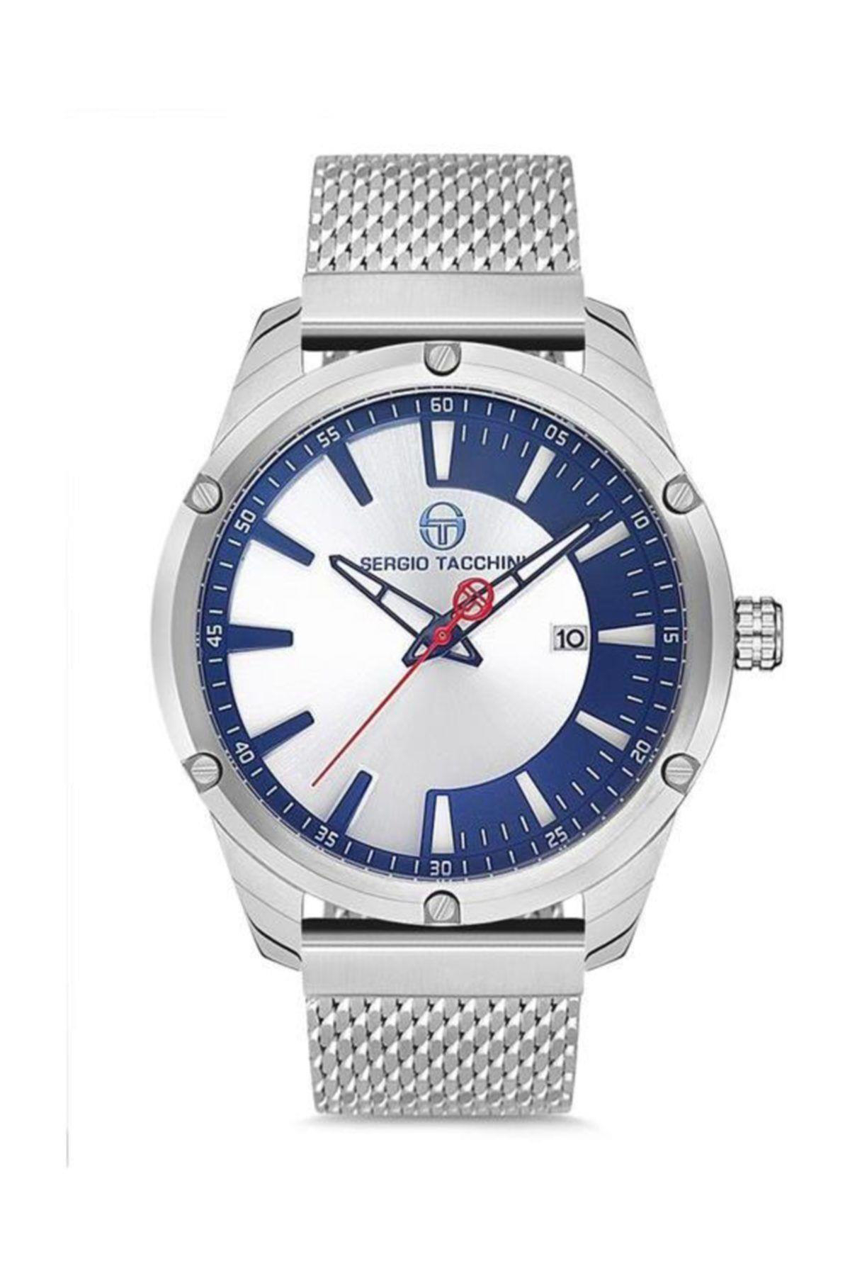 Sergio Tacchini ST.1.10036.4 Takvimli 45 mm Çelik Kordon Analog Erkek Kol Saati