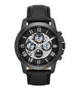 Fossil ME3028 Takvimli 44 mm Siyah Deri Kordon Analog Erkek Kol Saati