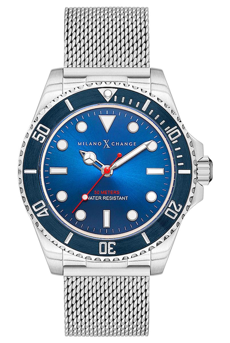 Milano X Change MXG1124 Takvimli 43 mm Çelik Kordon Analog Erkek Kol Saati