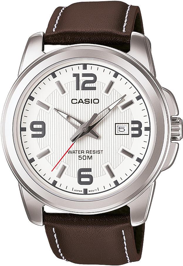 Casio MTP-1314L-7AVDF Takvimli 45 mm Kahverengi Deri Kordon Analog Kol Saati