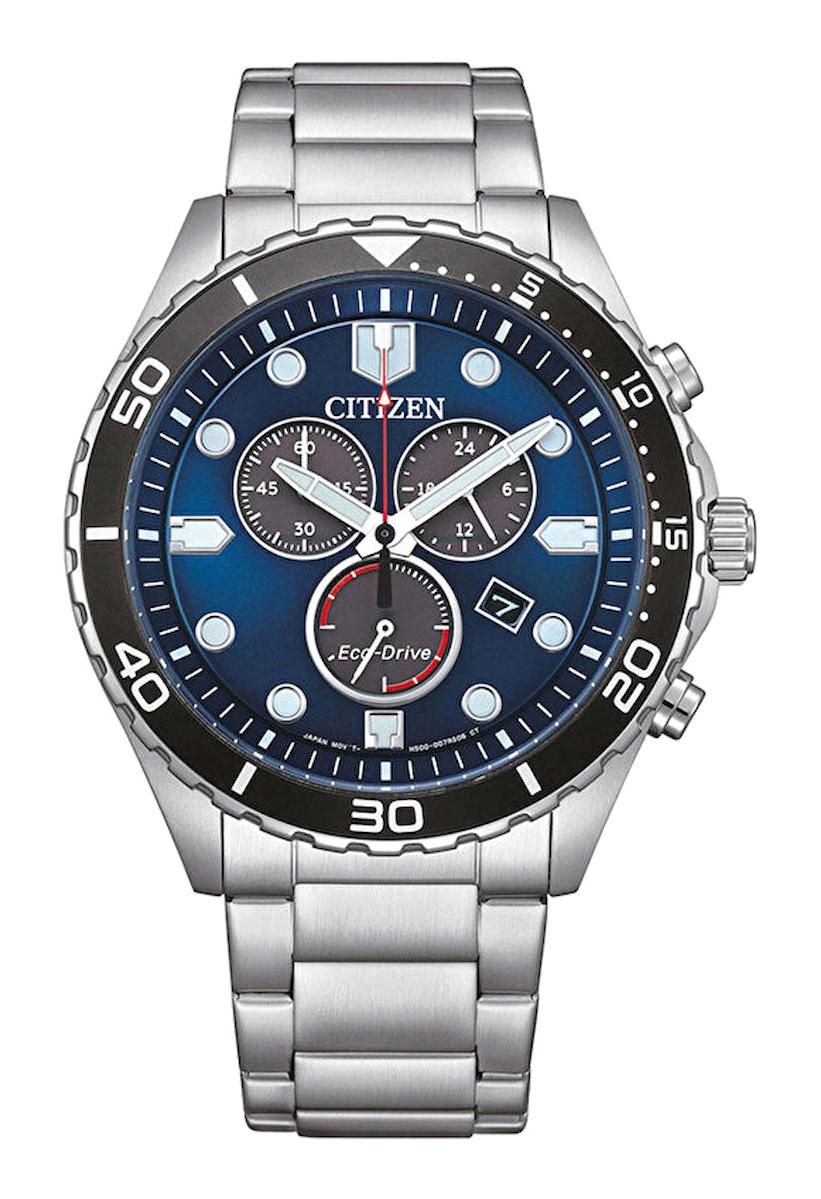 Citizen AT2560-84L Takvimli Çelik Kordon Analog Erkek Kol Saati