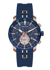 Quantum PWG560.999 Takvimli 45 mm Lacivert Çelik Kordon Analog Erkek Kol Saati