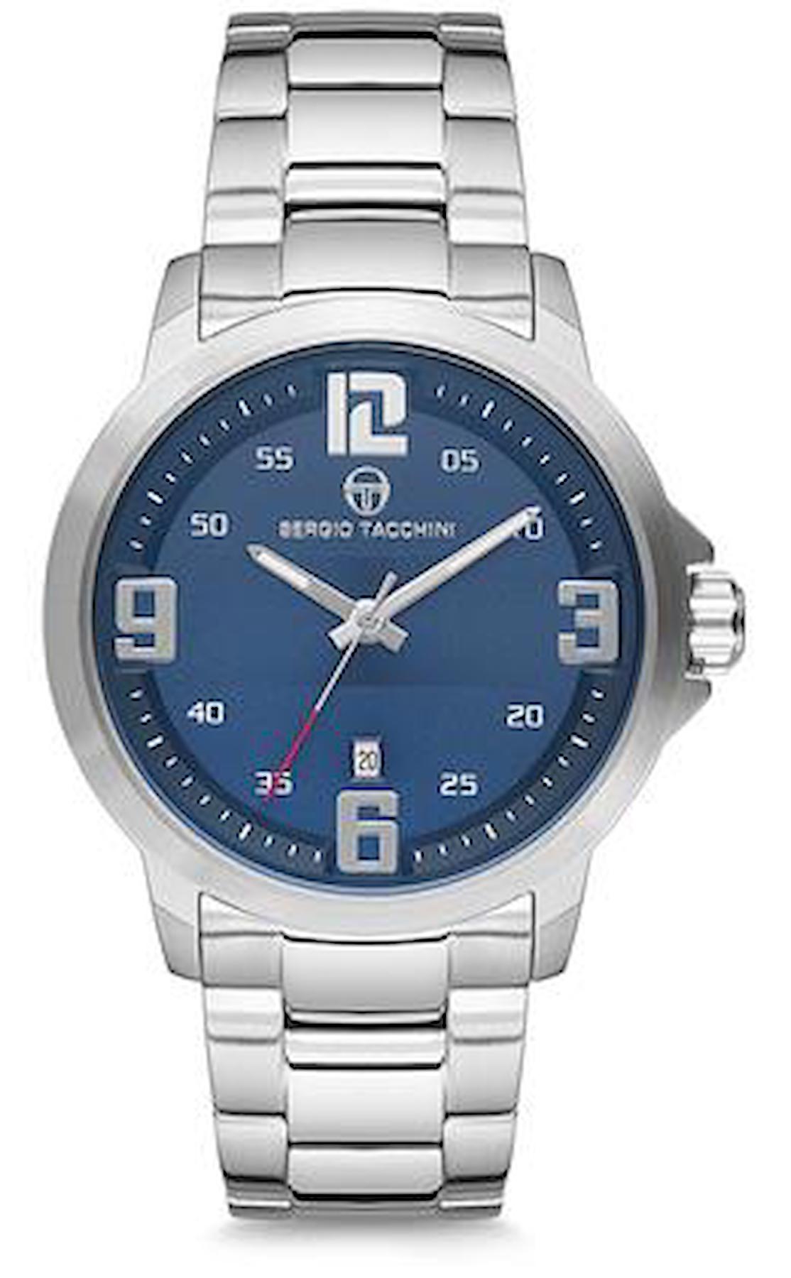 Sergio Tacchini ST.5.130.02 Takvimli Çelik Kordon Analog Erkek Kol Saati