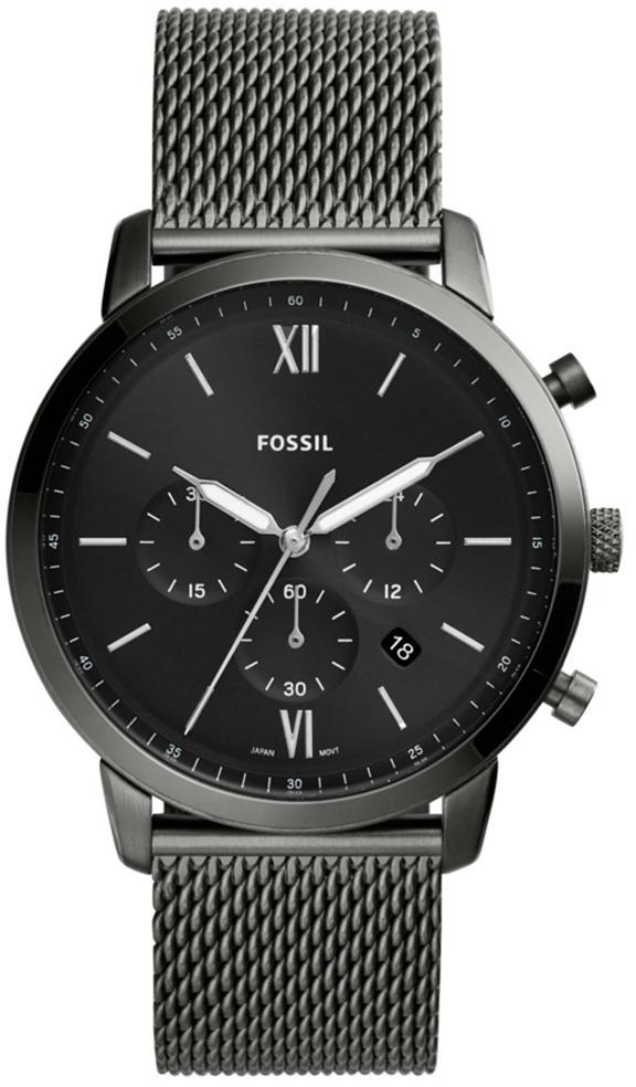 Fossil FS5699 Takvimli 44 mm Antrasit Çelik Kordon Analog Erkek Kol Saati