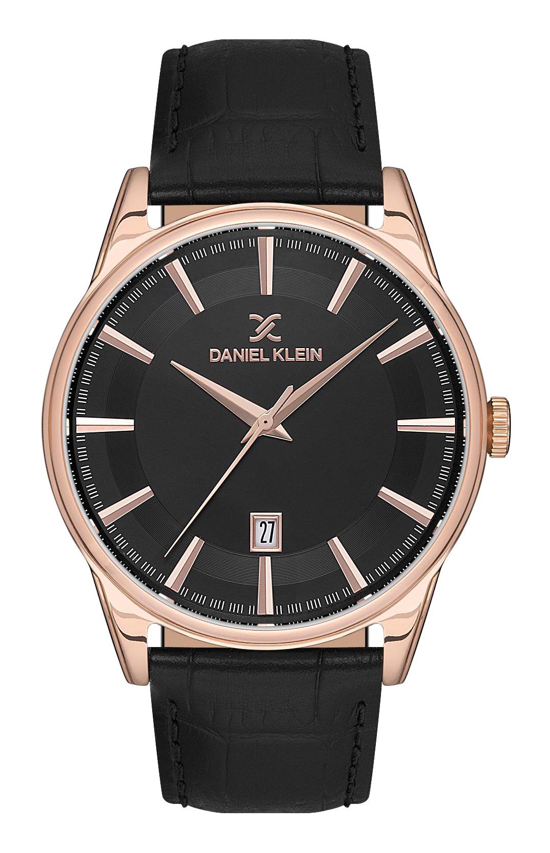 Daniel Klein DK.1.13669-5 Takvimli 44 mm Siyah Metal Kordon Analog Erkek Kol Saati