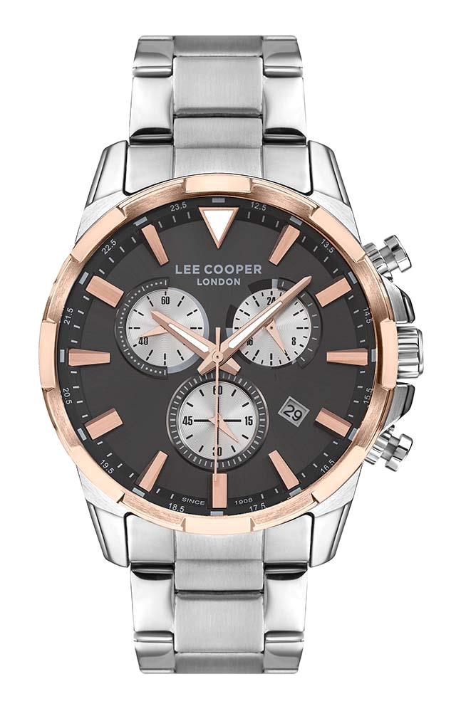 Lee Cooper LC07385.560 Takvimli 46-50 mm Çelik Kordon Analog Erkek Kol Saati