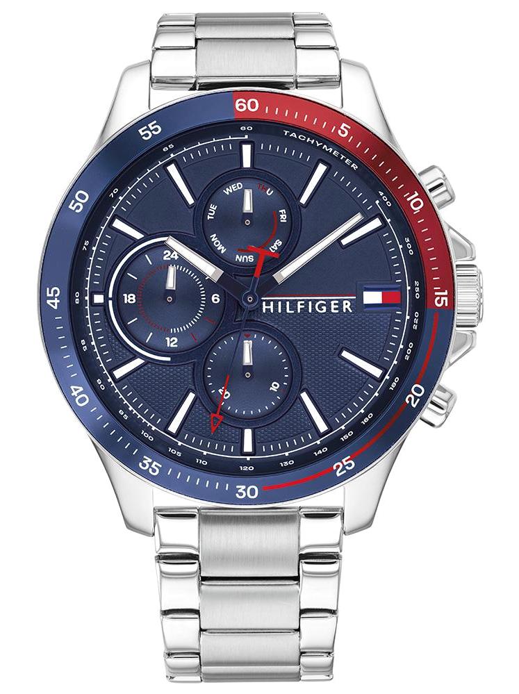 Tommy Hilfiger TH1791718 Takvimli 44 mm Çelik Kordon Analog Erkek Kol Saati