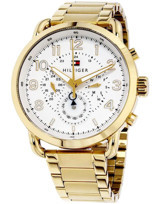 Tommy Hilfiger TH1791455 Takvimli 44 mm Altın Çelik Kordon Analog Erkek Kol Saati