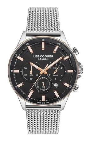 Lee Cooper LC07222.550 Takvimli 44 mm Çelik Kordon Analog Kol Saati
