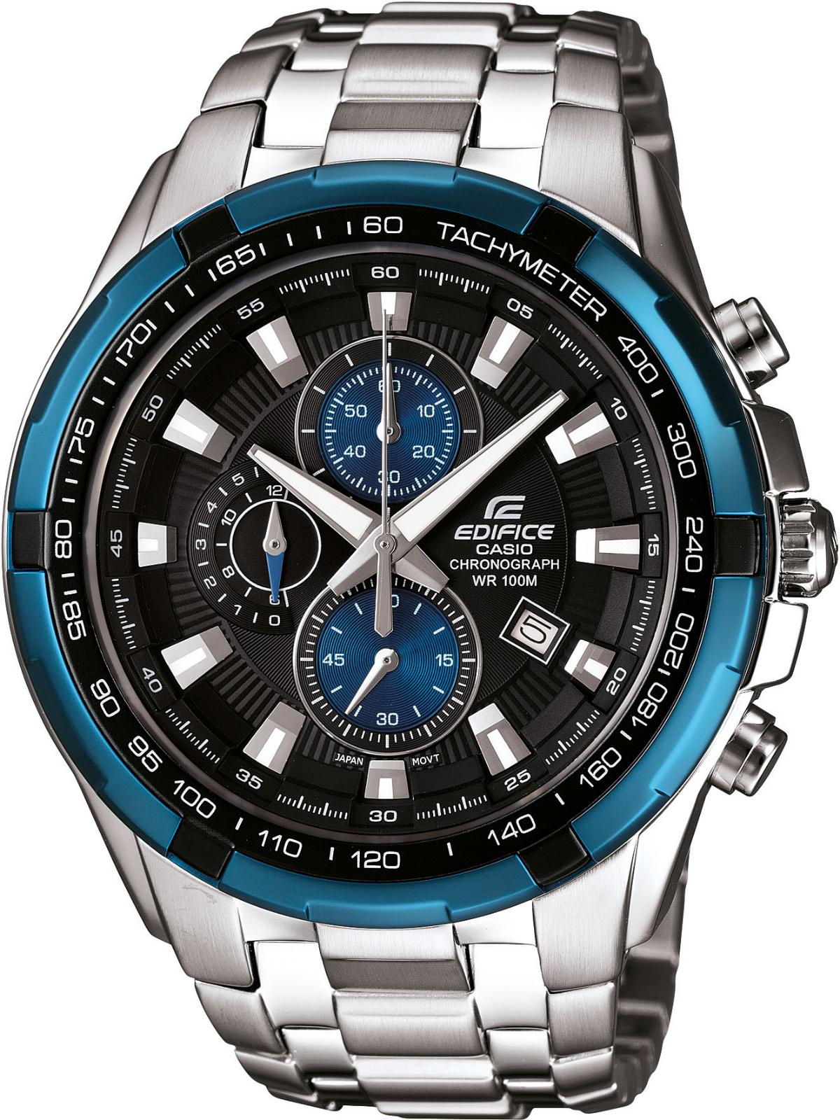 Casio EF-539D-1A2VUDF Takvimli 48.5 mm Çelik Kordon Analog Erkek Kol Saati