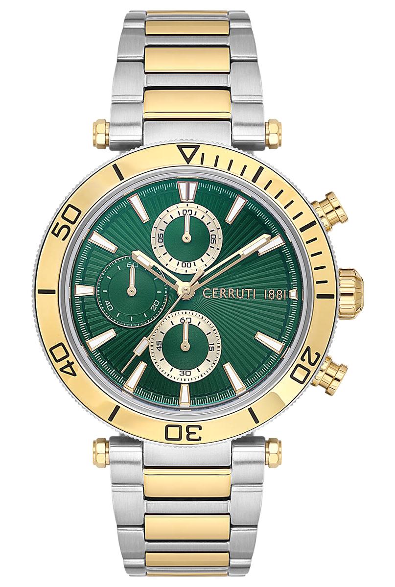 Cerruti 1881 CIWGI0049905 Takvimli Altın-Çelik Kordon Analog Erkek Kol Saati