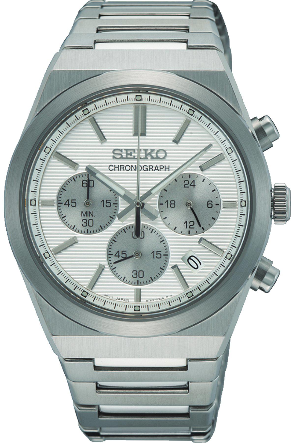 Seiko SSB451P Takvimli 40 mm Çelik Kordon Analog Erkek Kol Saati