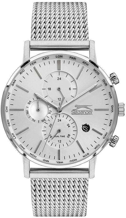 Slazenger SL.09.1822.2.01 Takvimli 43 mm Çelik Kordon Analog Erkek Kol Saati