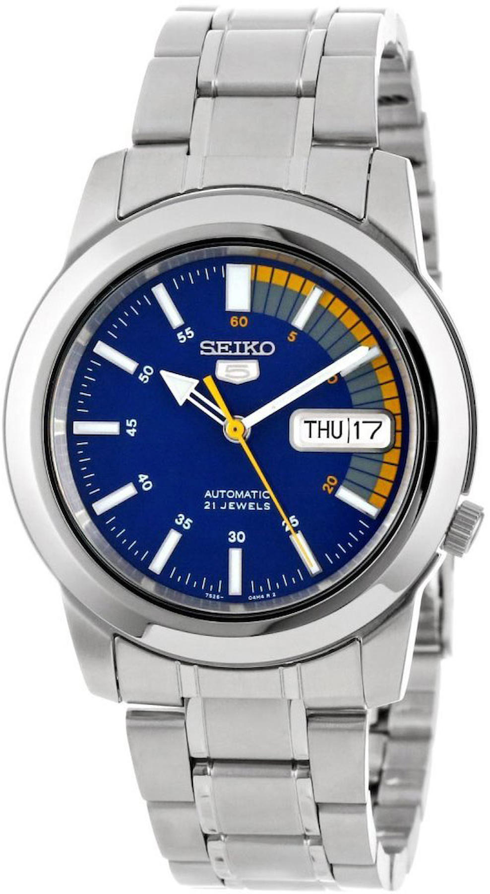 Seiko SNKK27K Takvimli 38 mm Çelik Kordon Analog Erkek Kol Saati