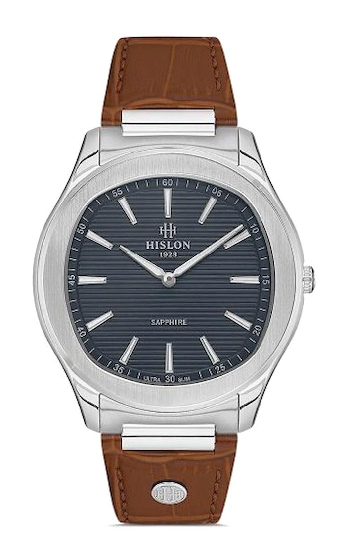 Hislon CL148S-11KS 42 mm Kahverengi Deri Kordon Analog Erkek Kol Saati