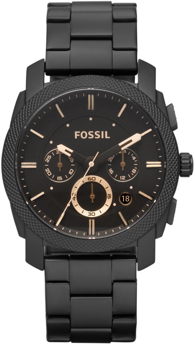 Fossil FS4682 Takvimli 42 mm Füme Çelik Kordon Analog Erkek Kol Saati