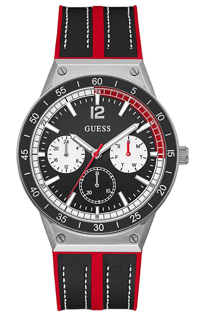 Guess GUGW0416G1 Pusulalı Takvimli Çok Renkli Silikon Kordon Analog Erkek Kol Saati