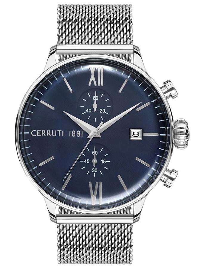 Cerruti 1881 CRA178SN03AMS Takvimli 45 mm Çelik Kordon Analog Erkek Kol Saati