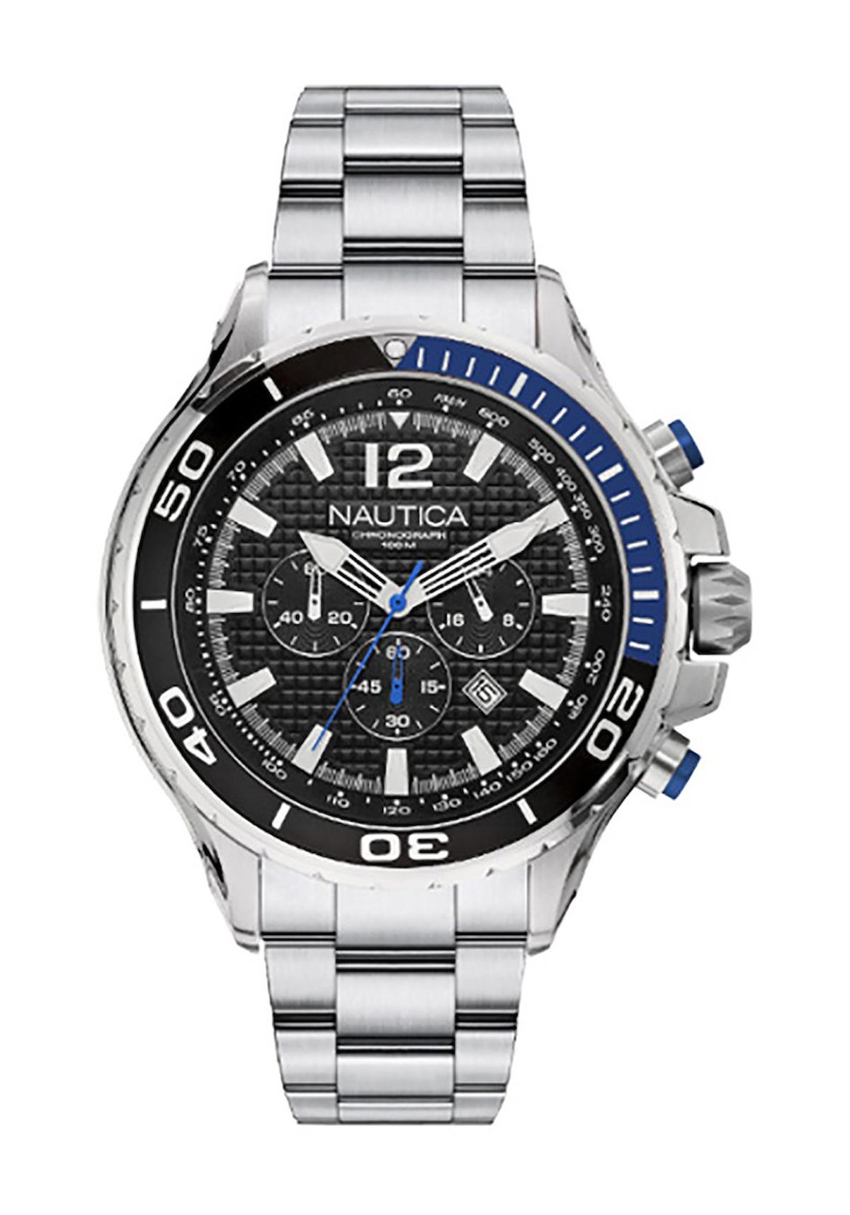 Nautica NAPNSTF14 Takvimli 46-50 mm Çelik Kordon Analog Erkek Kol Saati