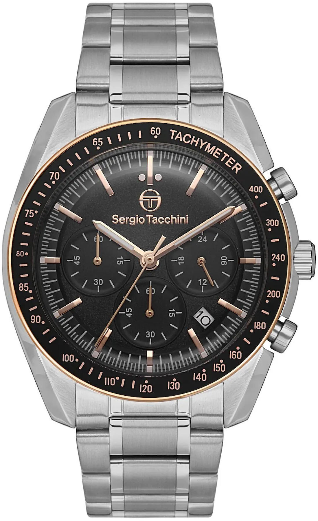 Sergio Tacchini ST.1.10386.4 Takvimli 43 mm Çelik Kordon Analog Kol Saati