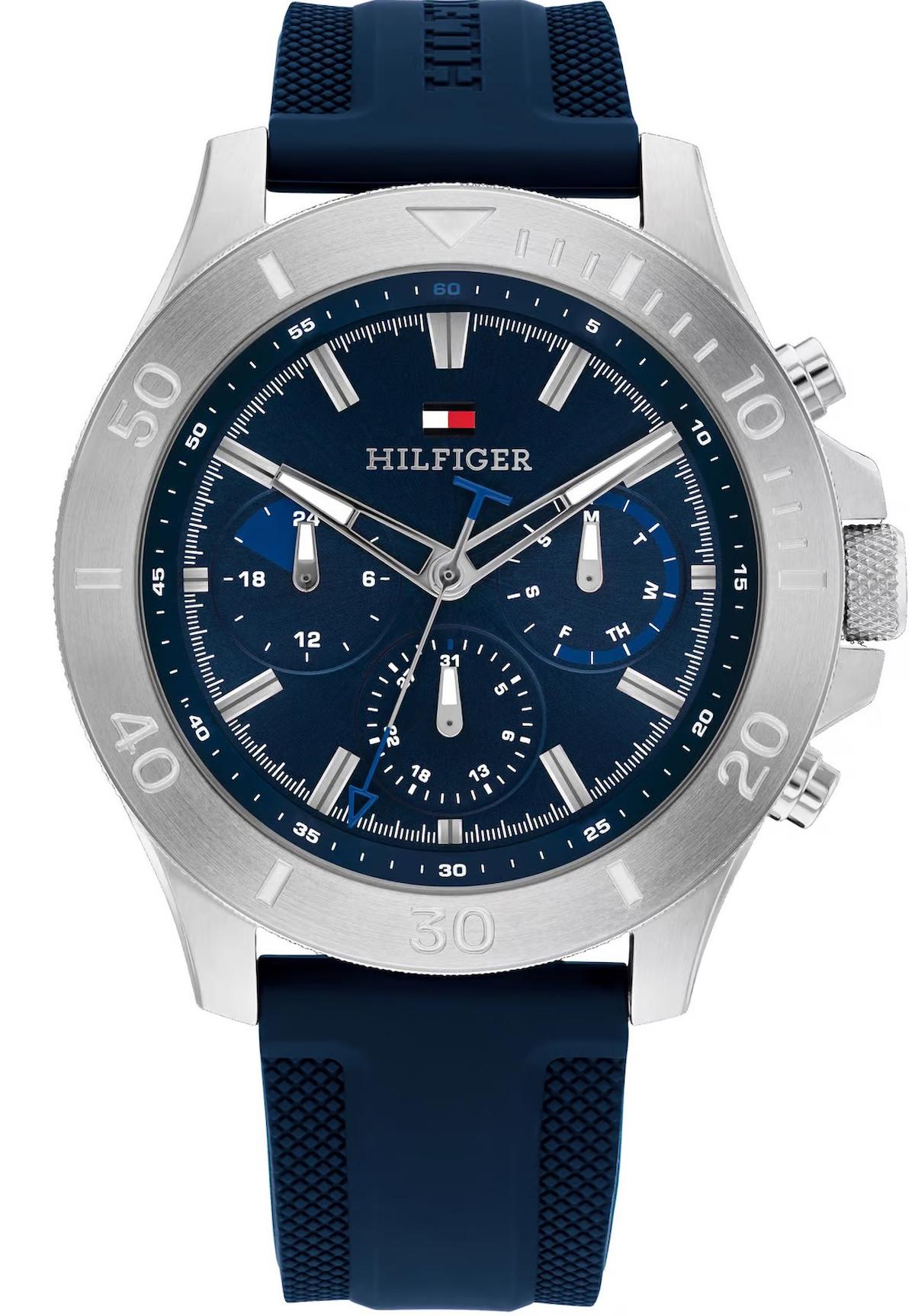 Tommy Hilfiger TH1792112 Takvimli 46 mm Lacivert Plastik Kordon Analog Erkek Kol Saati