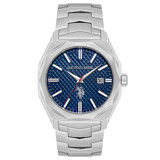 U.S. Polo Assn USPA1059-01 Takvimli 43 mm Çelik Kordon Analog Kol Saati