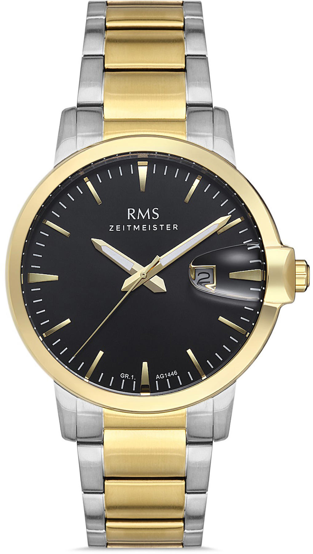 Romanson GR.1.AG1446.07 Takvimli 42 mm Altın-Çelik Kordon Analog Kol Saati