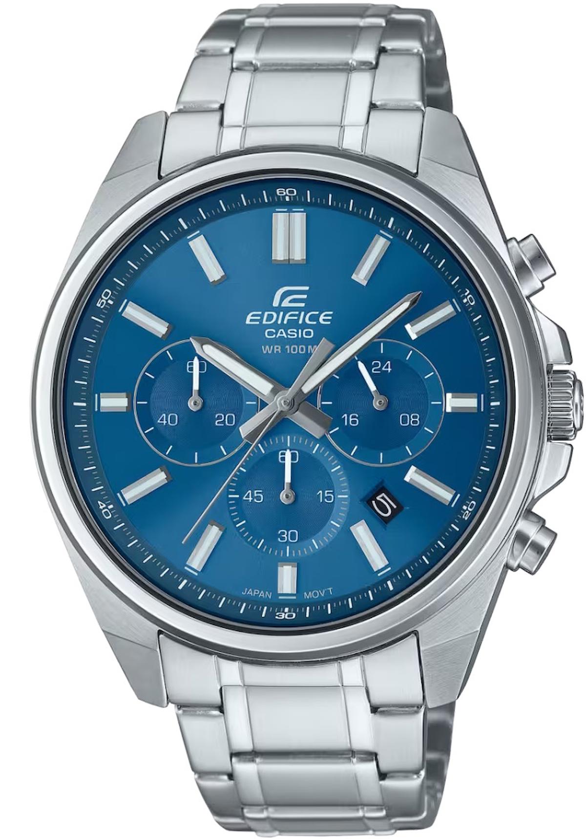 Casio EFV-650D-2AVUDF Takvimli 43.5 mm Çelik Kordon Analog Erkek Kol Saati