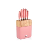 Neva N2589 Sweet Plus 5'Li Bıçak Seti -Pembe