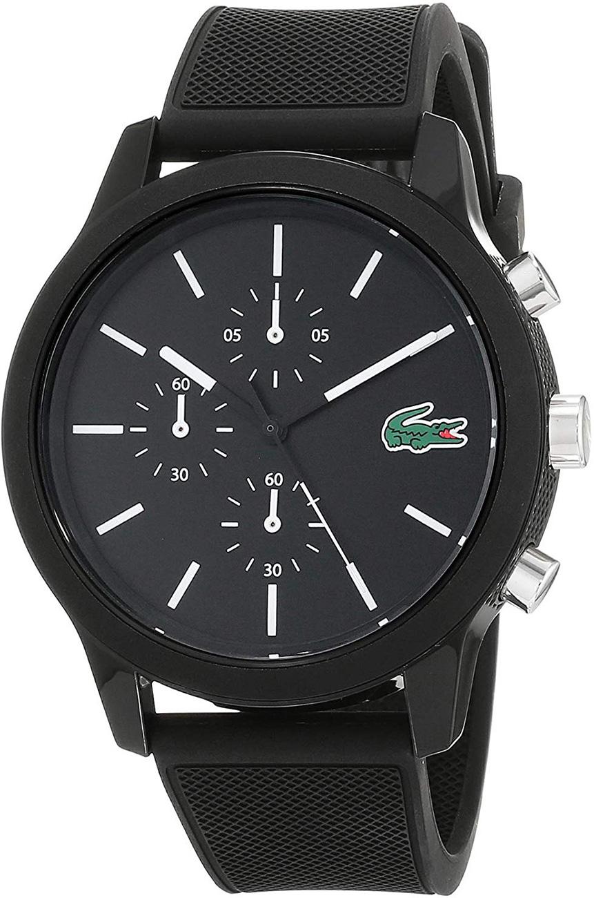 Lacoste LAC2010972 Takvimli 42 mm Siyah Çelik Kordon Analog Erkek Kol Saati